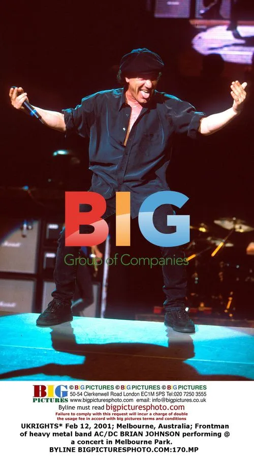AC/DC Frontman Brian Johnson Performing in Melbourne