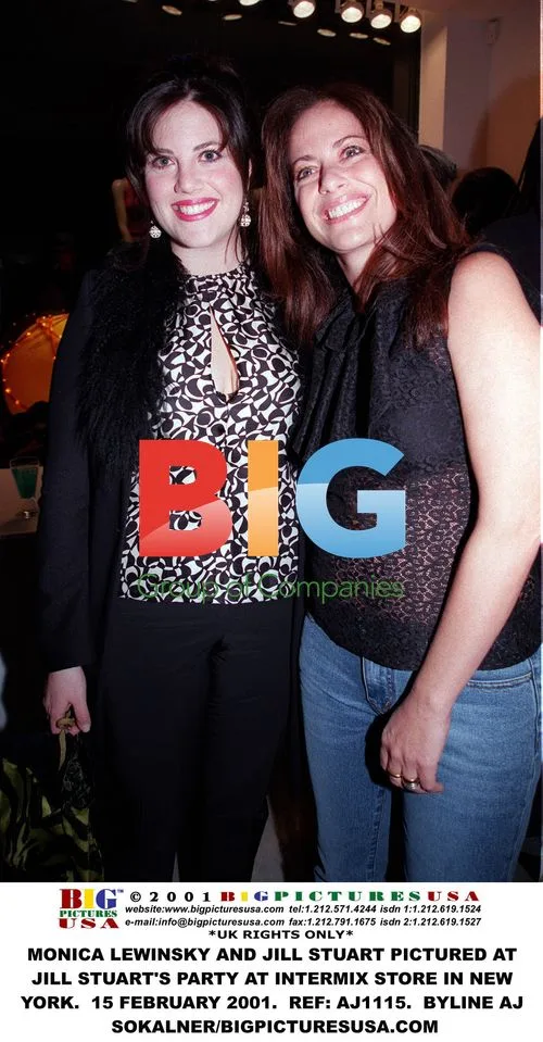 Monica Lewinsky and Jill Stuart at Party