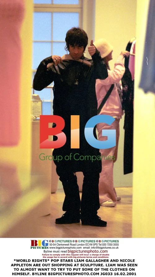 Liam Gallagher and Nicole Appleton out shopping