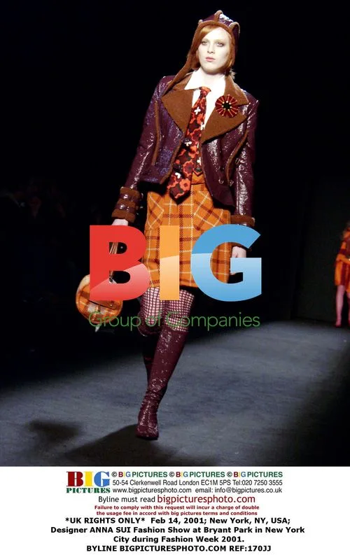 Anna Sui Fashion Show at NY Fashion Week 2001