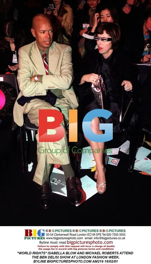 Isabella Blow and Michael Roberts at Ben Delisi Show