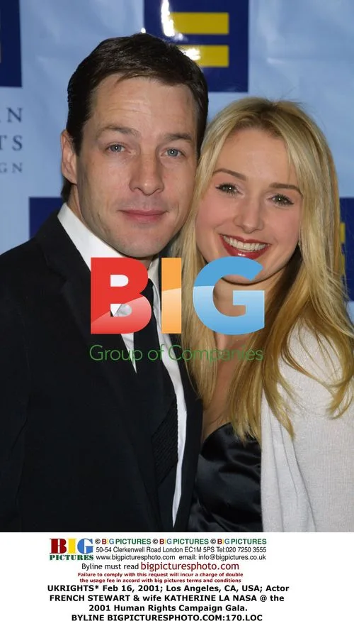 French Stewart & wife at 2001 Human Rights Campaign Gala