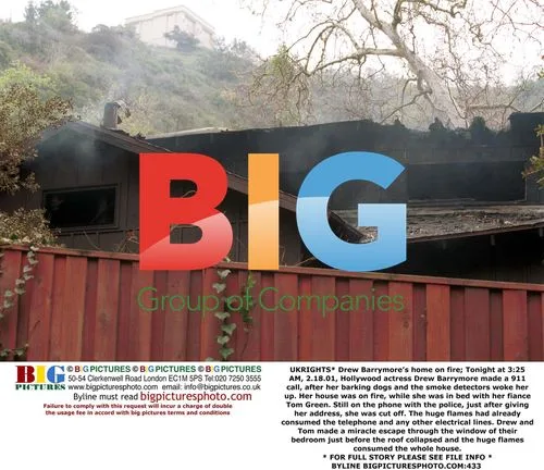 Drew Barrymore's Home on Fire