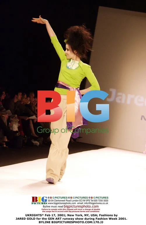 JARED GOLD runway show during Fashion Week 2001