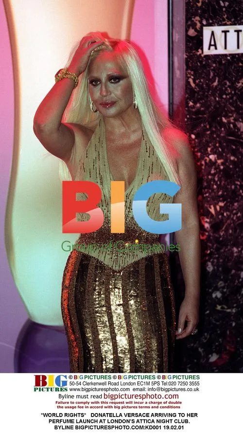 Donatella Versace at Perfume Launch