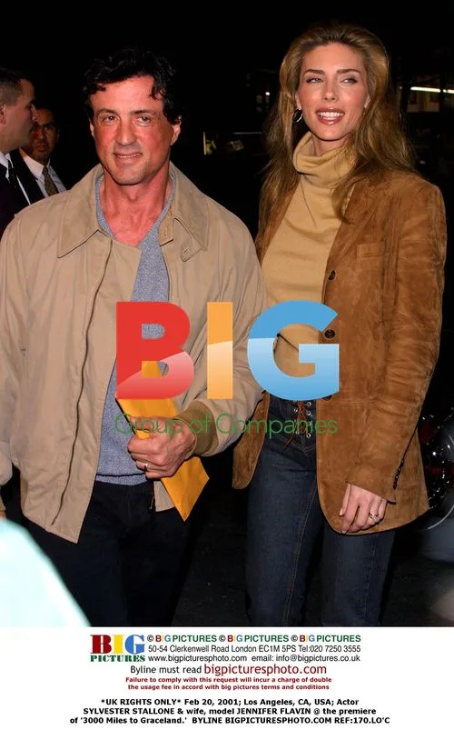 Stallone & Flavin at '3000 Miles to Graceland' Premiere