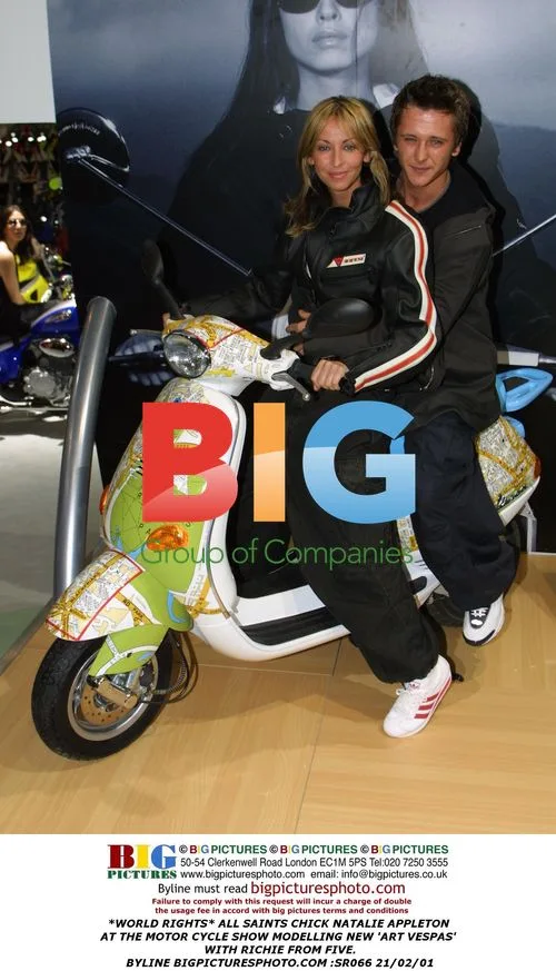 Natalie Appleton and Richie at Motorcycle Show