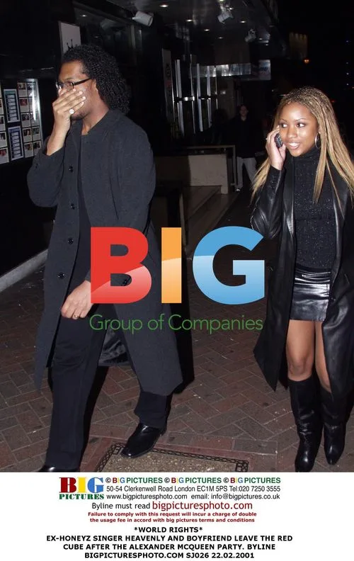 EX-HONEYZ SINGER HEAVENLY LEAVES ALEXANDER MCQUEEN PARTY