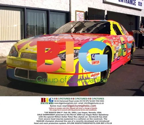 Dale Earnhardt Pictured @ Las Vegas Speedway