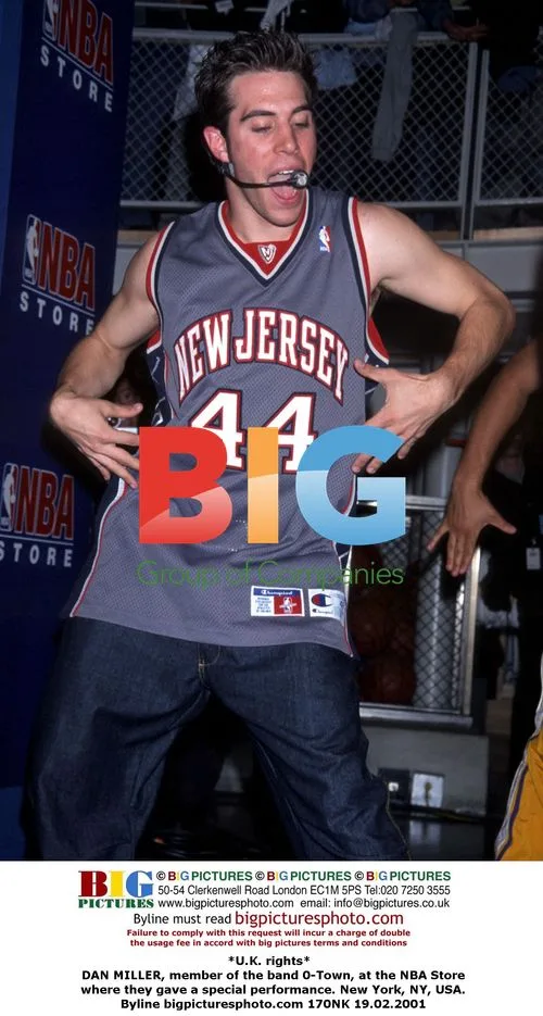 Dan Miller of O-Town performs at NBA Store