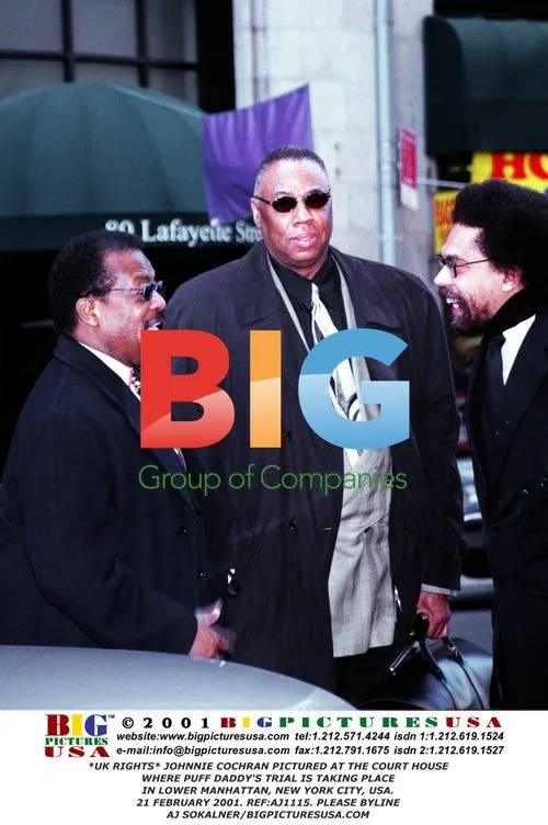 Johnnie Cochran at Puff Daddy's Trial