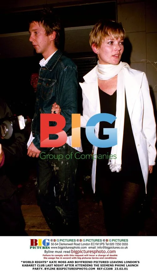 Kate Moss and Boyfriend at Siemens Phone Launch