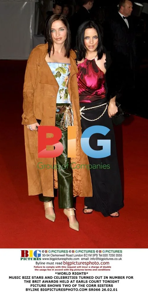 The Corrs Sisters at the 2001 Brit Awards