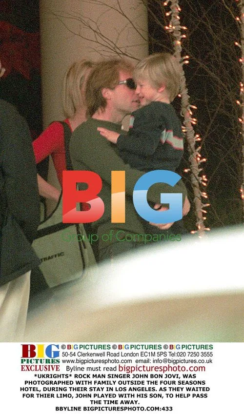 John Bon Jovi with Family at Four Seasons Hotel