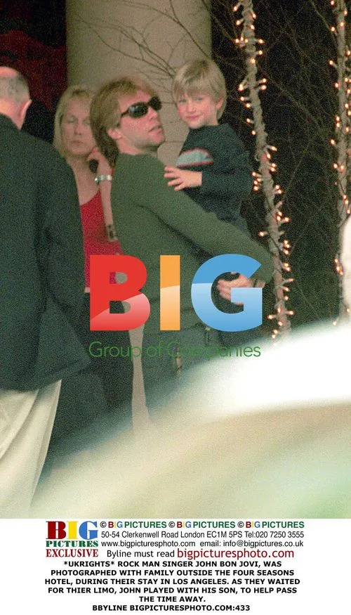 John Bon Jovi with Family at Four Seasons Hotel