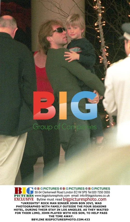 John Bon Jovi with Family at Four Seasons