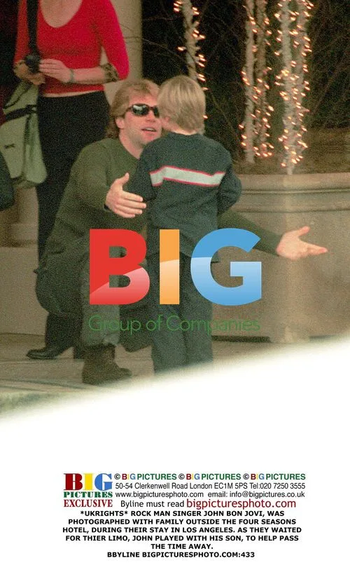 John Bon Jovi with Family at Four Seasons Hotel