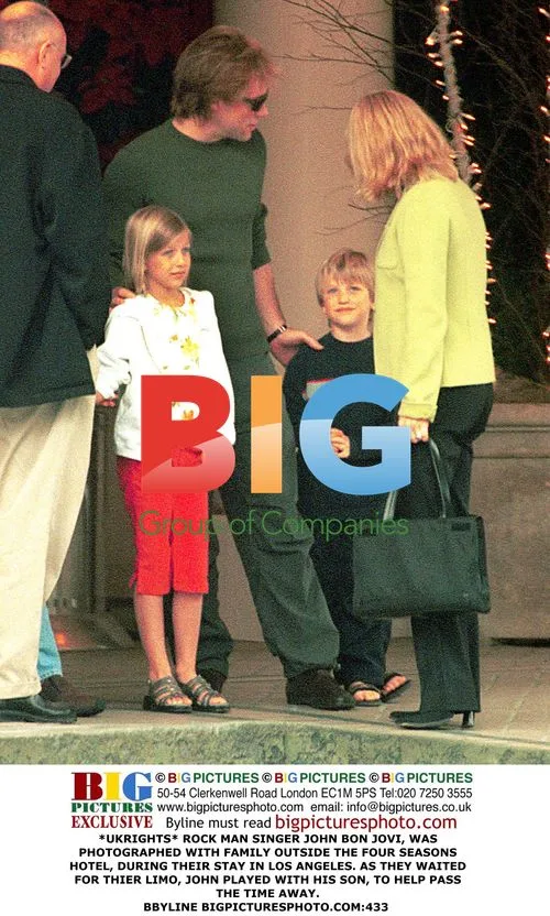 Bon Jovi with Family at Four Seasons