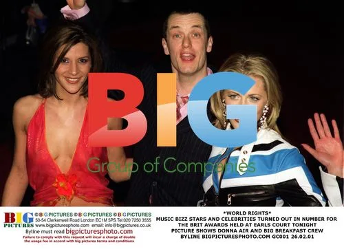 Donna Air and Big Breakfast Crew at Brit Awards