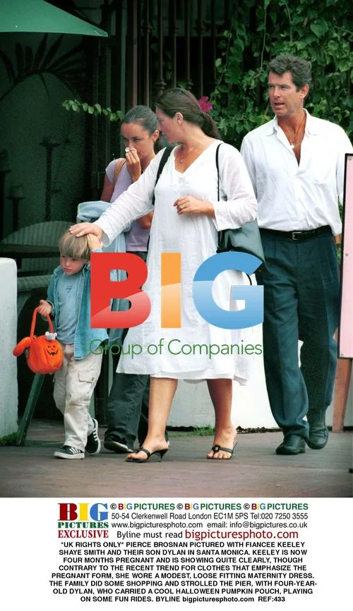 Pierce Brosnan and family out in Santa Monica