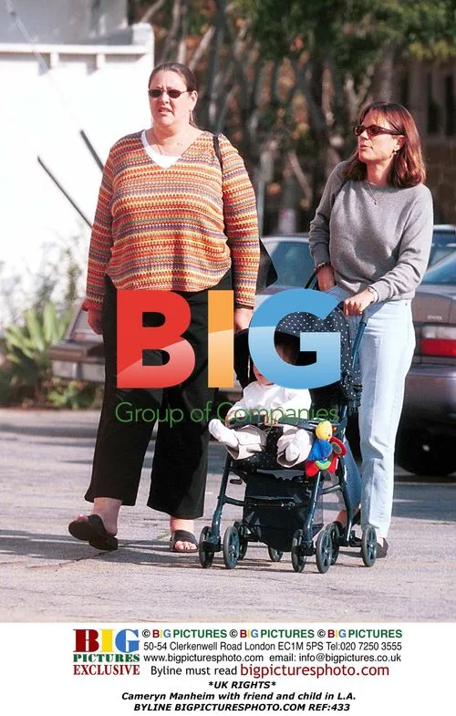 Cameryn Manheim with friend and child in L.A.