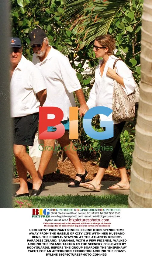 Celine Dion Relaxes in Bahamas