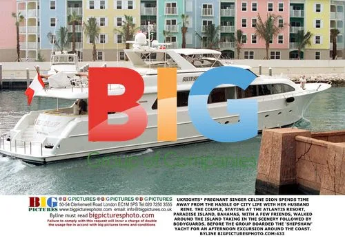 Celine Dion Vacations in Bahamas