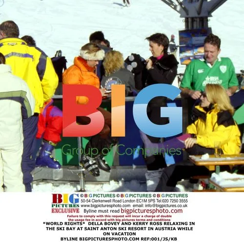 DELLA BOVEY AND KERRY ROSS Relaxing in Ski Bay