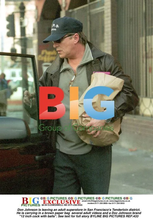Don Johnson leaves adult store in SF