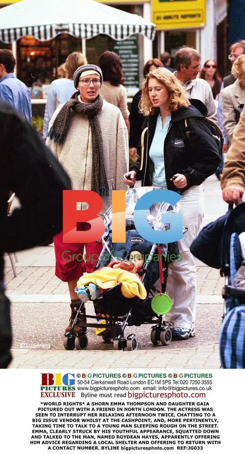 Emma Thompson and Daughter Gaia Help Homeless Man