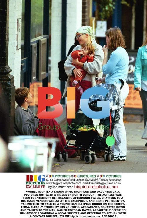 Emma Thompson Helps Homeless Man in North London
