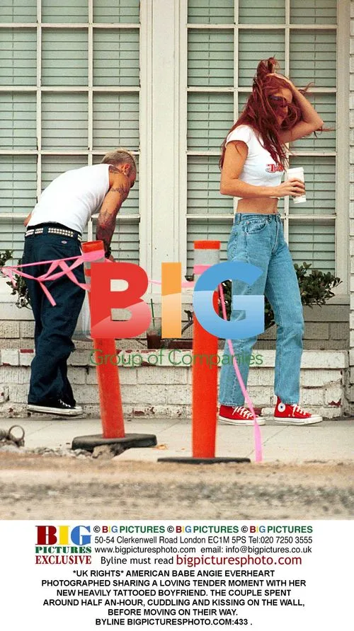 Angie Everheart and Tattooed Boyfriend