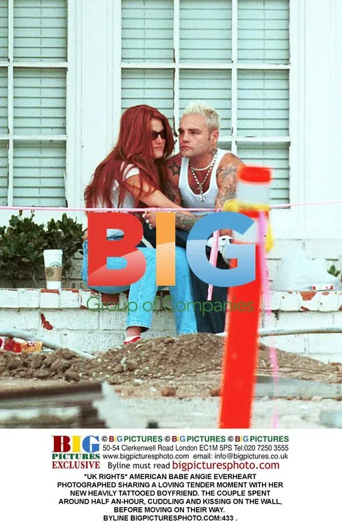Angie Everheart with Tattooed Boyfriend