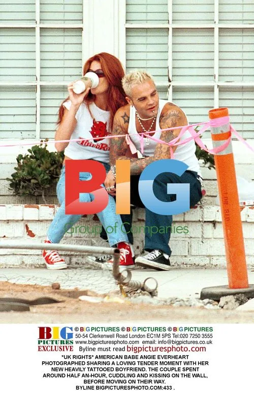 Angie Everheart with Tattooed Boyfriend