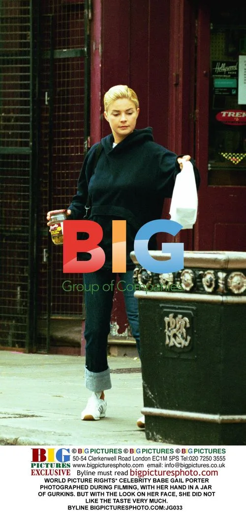 Gail Porter Photographed with Gurkins