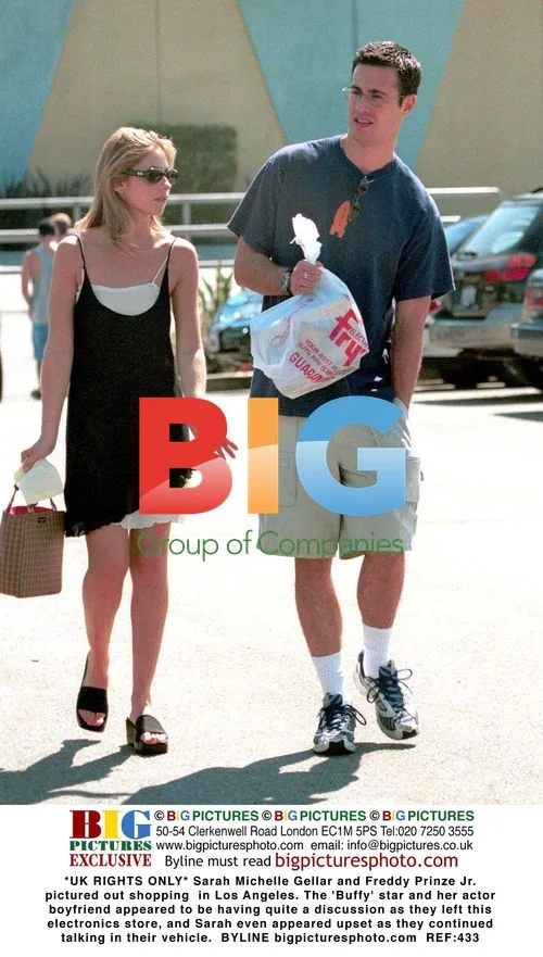 Sarah Michelle Gellar and Freddy Prinze Jr. shopping