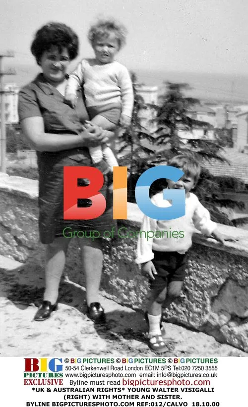 Young Walter Visigalli with family