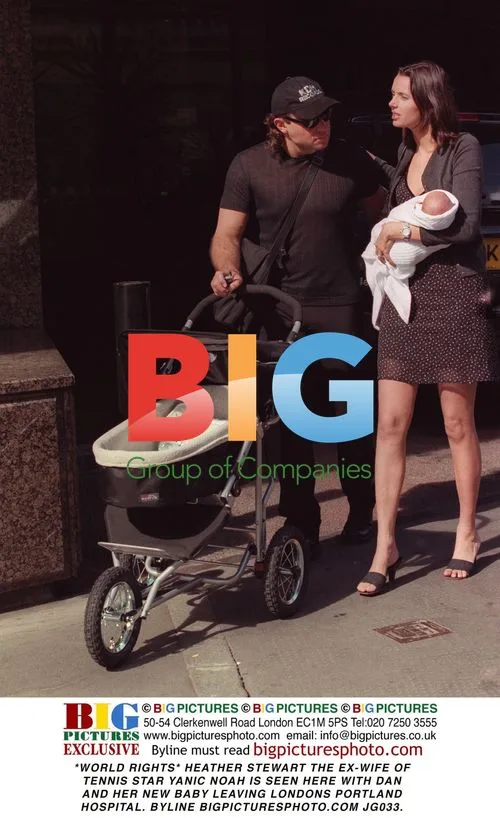Heather Stewart seen with new baby