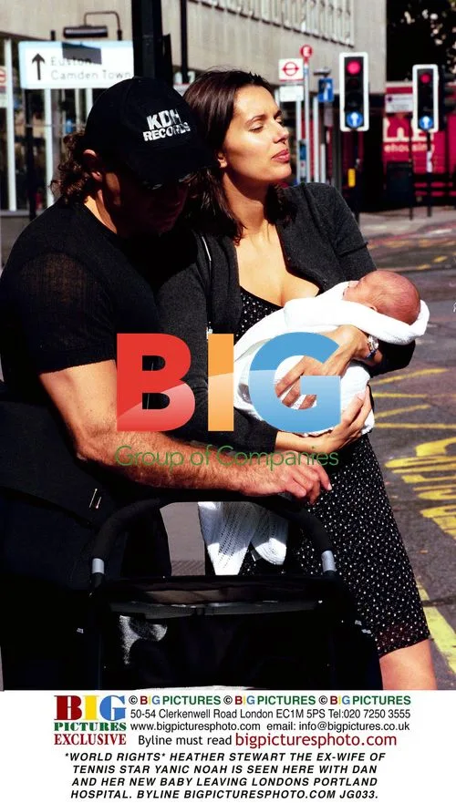 Heather Stewart seen leaving London hospital with newborn