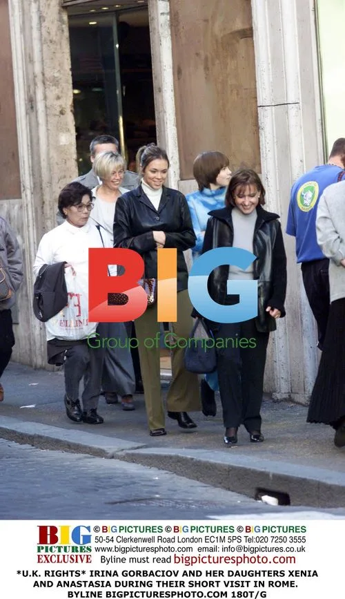 Irina Gorbaciov and daughters visit Rome