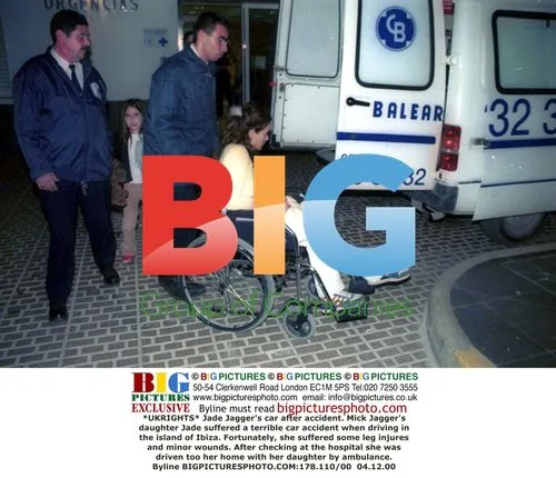Jade Jagger's Car Accident in Ibiza