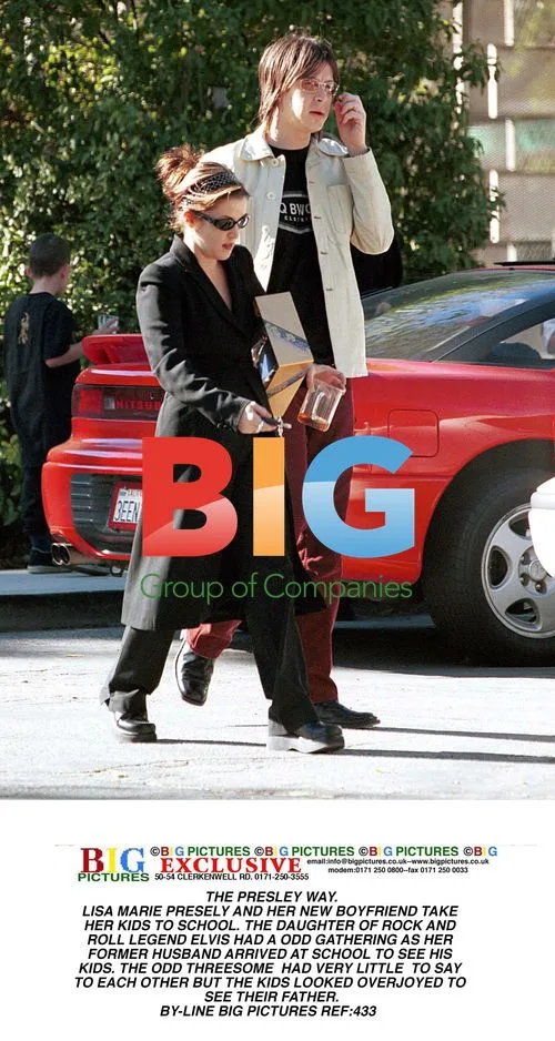 Lisa Marie Presley and Family at School