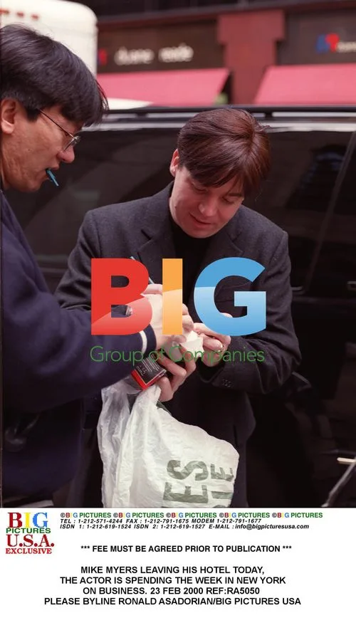 Mike Myers Leaving Hotel in NYC