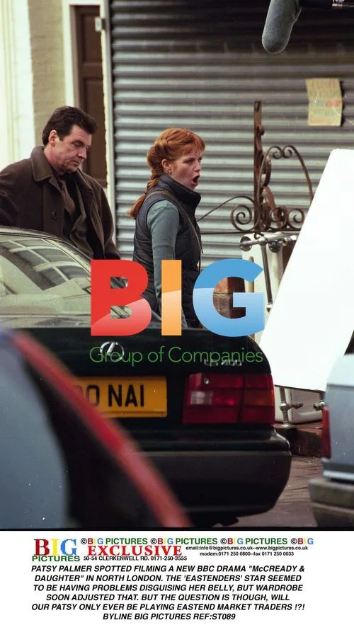 Patsy Palmer filming 'McCready & Daughter'