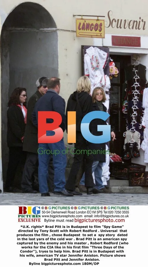 Brad Pitt and Jennifer Aniston in Budapest