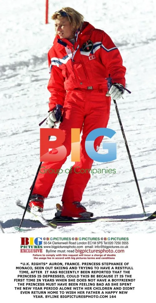 Princess Stephanie Skis Alone in Auron