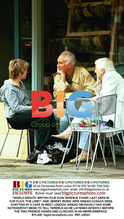 Terence Stamp and Sinead Cusack Meet at West London Cafe