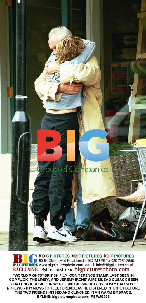 Terence Stamp and Sinead Cusack Chat at London Cafe