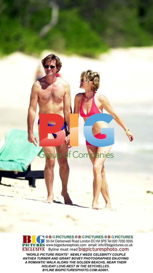 Anthea Turner and Grant Bovey in Seychelles