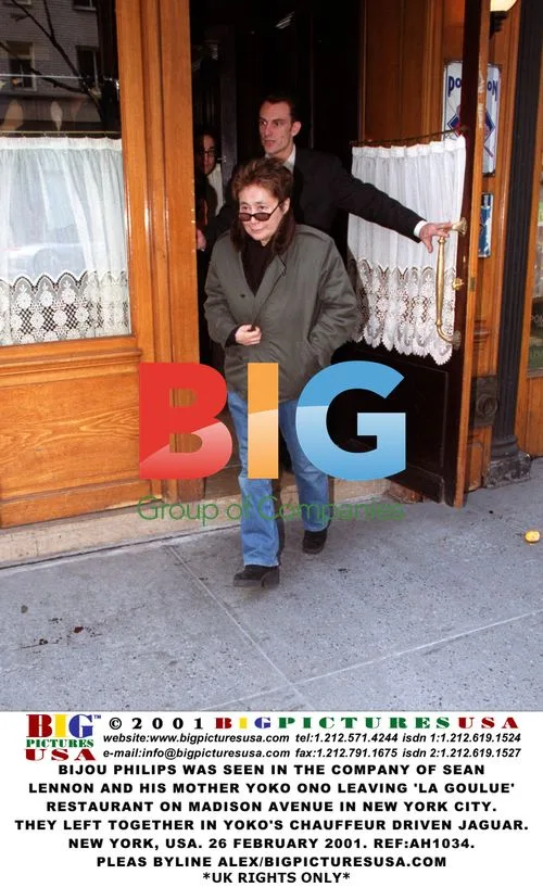 Bijou Philips Seen with Sean Lennon and Yoko Ono